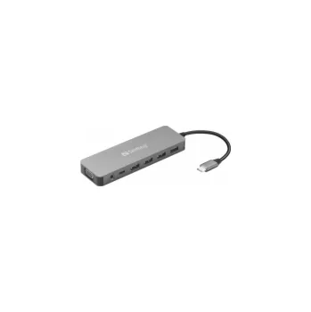 Sandberg USB-C 13-in-1 Travel Dock 136-45 Sandberg USB-C Travel Dock, cestovní dokovací stanice13-v-1 , USB port, HDMI, VGA,Ethernet port...