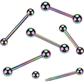 Piercing Šperky4U Piercing do jazyka - duhový - PJ01053-1614