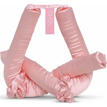 Kulma Glov Inovativní kulma na vlasy Satin CoolCurl bez tepelné úpravy + 2 kusy růžových gumiček do vlasů