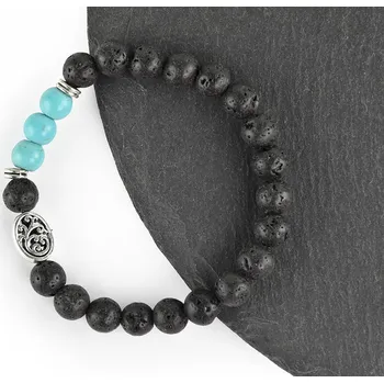 Náramek Náramek z lávy a tyrkysu AWGifts