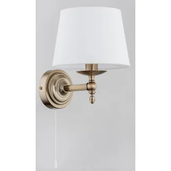 Nástěnné svítidlo Klasické patinové nástěnné svítidlo se stínidlem Alfa Roksana E14 vintage retro