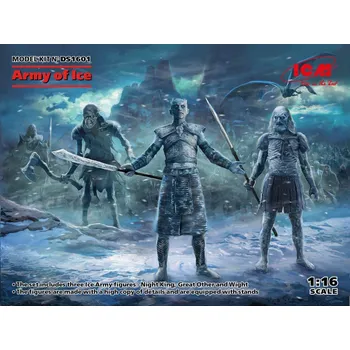 Plastikový model Army of Ice (Night King, Great Other, Wight) - ICM DS1601