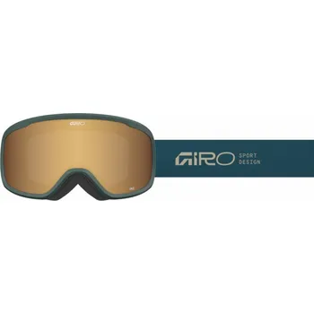 Giro Zimní brýle GIRO CRUZ FOREST GREEN STACKED (OTG) (válcové) (zrcadlové čočky AMBER GOLD 19-42% S2)