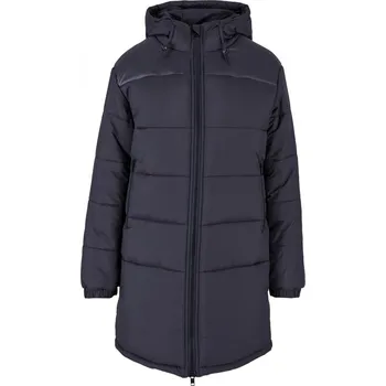 Ladies Hooded Mixed Puffer Coat XS