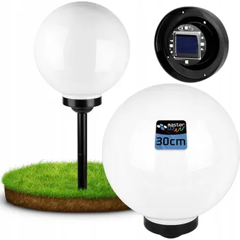 Venkovní osvětlení Solární lampa Masterled , bílá, 75,5 cm, 1 ks