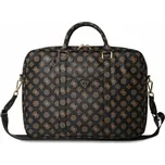 Taška Guess 4G Pivoňka Přední kapsa na zip Triangle Logo 16 černá