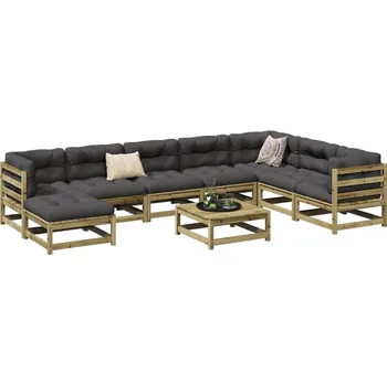 Zahradní lavice zahrada-XL 9dílná zahradní sedací souprava impregnovaná borovice 3299584