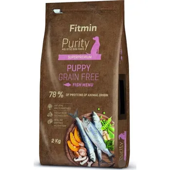 Krmivo pro psa Suché krmivo Fitmin Purity bez obilovin pro štěňata s rybou 2 kg