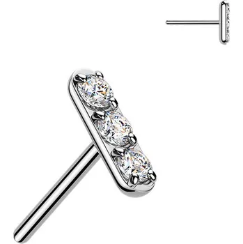 Piercing Šperky4U Ozdobná část k PUSH IN piercingu TITAN - TIT1657