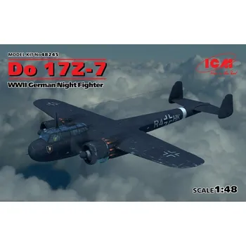 Plastikový model Dornier Do-17Z-7 German WWII Night Fighter - ICM 48245