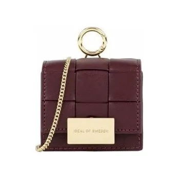 Pouzdro na mobilní telefon iDeal Of Sweden Pletené pouzdro na mini AirPods vínové, univerzální