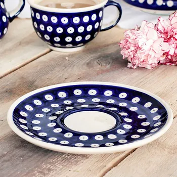 Talíř Talířek / Podšálek Keramika Bolesławiec 16 cm - dek. 42 (druhý druh)