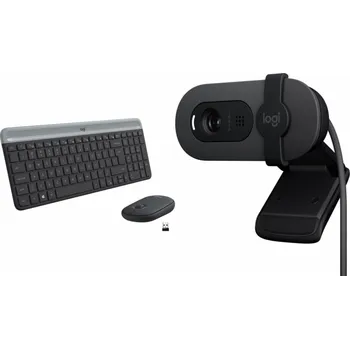 Klávesnice Klávesnice + myš Logitech MK470 Slim (920-009204) + Brio 100 (960-001585)
