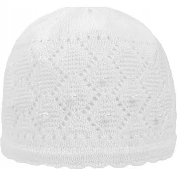 Čepice Dětská bílá prolamovaná čepice Döll, vel. 43
