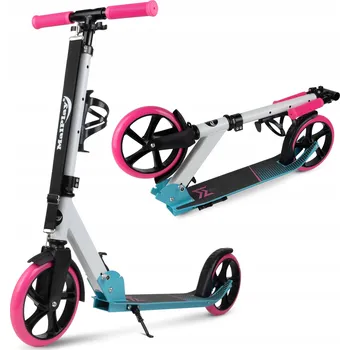 Koloběžka Koloběžka MalPlay dvoukolečková hliníková skládací s brzdou a držadlem