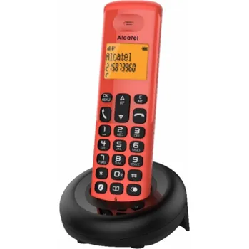 Stolní telefon Alcatel E160 ČERVENÝ - DECT TELEFON
