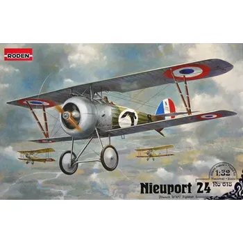 Plastikový model Nieuport 24 (French single fighter) - Roden 618