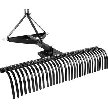 Vertikutátor Vevor Přívěsný provzdušňovač trávníku 1525 mm, 32 hrotů, 3-bodové uchycení