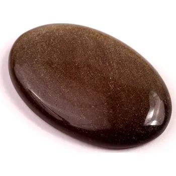 Sběratelství Kabošon Gold Obsidian č.8253 (38x25x7mm)