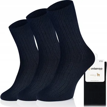 Pánské ponožky Intenso Ponožky Mer72_Czarny, černá velikost 38-40
