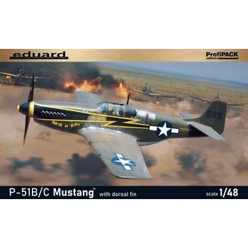 Plastikový model P-51B/C Mustang se záďovým stabilizátorem (PROFIPACK) - Eduard 82108