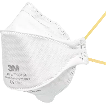 Plynová maska 3M MAS Aura™ 9310+ FFP1 NR D Filtrační polomaska 20 ks