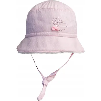 Klobouk Dívčí letní klobouk s šňůrkou růžový Döll, vel. 41