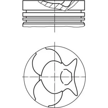Píst motoru Píst MAHLE 002 49 00