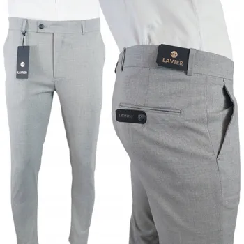 Pánská košile Pánské elegantní klasické návštěvní kalhoty do košile Lavier šedé vel. 33