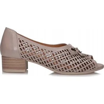 Dámské lodičky Toscanio LP 521 růžové lodičky s otevřenou špičkou - velikost 40