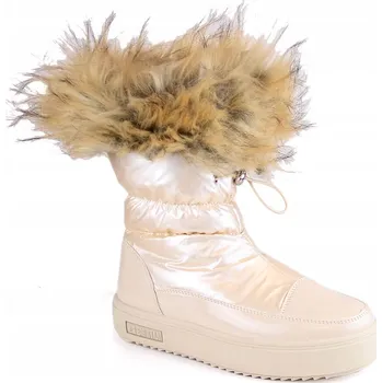 Dámské tenisky Big Star dámské sněhule MM274380 BÉŽOVÁ velikost 41