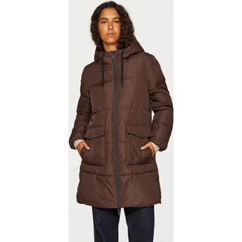 Dámská péřová bunda Vila hnědá 14094320