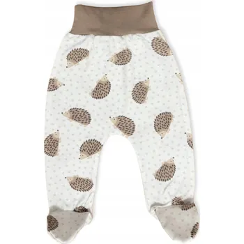 POLODUPAČKY vel. 92 BEZTLAKOVÉ dětské kraťasy BAVLNA 100% JEŽCI BÉŽOVÁ