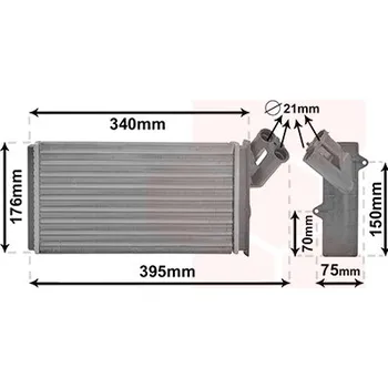 Výměník tepla pro vnitřní vytápění VAN WEZEL 09006129