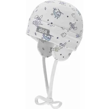Čepice Chlapecká čepice na zavazování bílá s letadly Döll, vel. 39