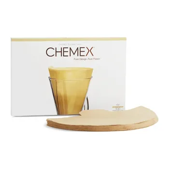 Příslušenství pro přípravu kávy Filtry papírové Chemex 1-3 šálky nebělené