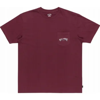 Pánská móda Bilabong Tričko Billabong Stacked Arch EBYZT00175-RSN0 Burgundské M