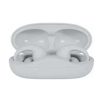 Sluchátka Polaroid Happy Plugs Clip - Bezdrátová otevřená sluchátka (bílá)