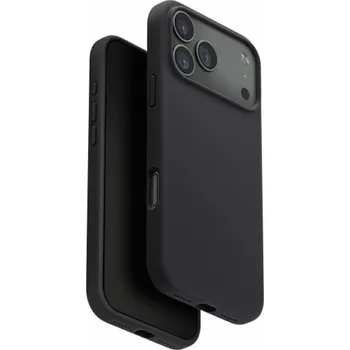 Pouzdro na mobilní telefon Uniq Pouzdro Lino pro iPhone 17 Pro s nabíjecím magnetem Magclick, šedé