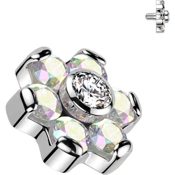 Piercing Šperky4U Náhradní ozdoba k dermálu / labretě TITAN, závit 1,2 mm - TIT1683-AB