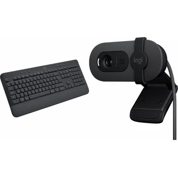 Klávesnice Klávesnice Logitech K650 Signature Keyboard (920-010945) + Brio 100 (960-001585)