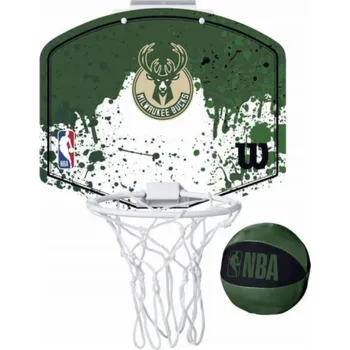 Basketbal Wilson NBA Team Milwaukee Bucks Mini Hoop WTBA1302MIL Zelená Jedna velikost