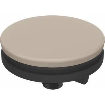 Dávkovač mýdla NoName Krytka otvoru pro kohoutek/dávkovač ŠEDÁ stříbrná kámen O 44 mm