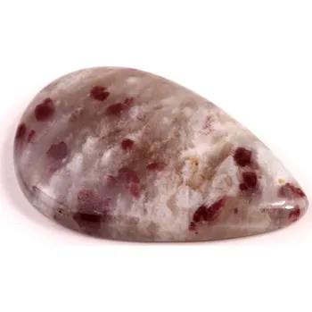 Přírodní kámen Kabošon Turmalín v Rubelitu č.8167 (36x23x6mm)