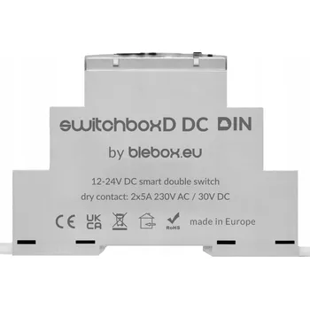 IP kamera Spínač Blebox SwitchBoxD DC DIN WiFi