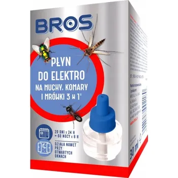 BROS Náplň do elektrického odpařovače proti hmyzu, mouchy, komáři, mravenci, moli