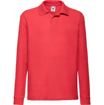 Chlapecké tričko Fruit of the Loom dětské tričko červené polyester velikost 116