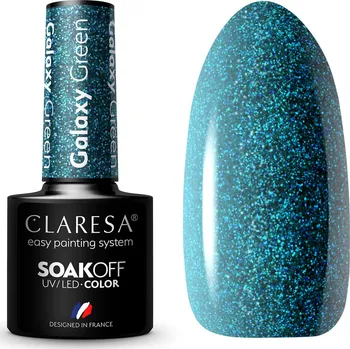 Lak na nehty Claresa Hybridní lak Galaxy Green 5g