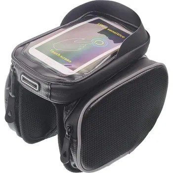 brašna na kolo Cyklistická Brašna / držák telefonu na rám, Pouzdro + 2 boční kapsy 51010
