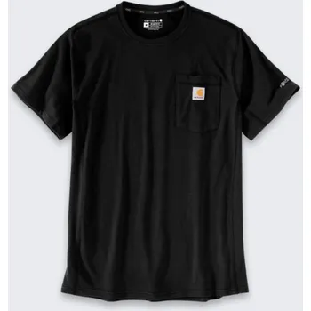 Pánské tričko Carhartt Tričko Force Mid Pocket černé